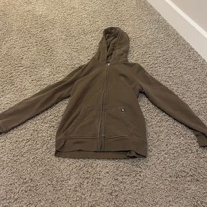Brown zip up Abercrombie kids sweatshirt